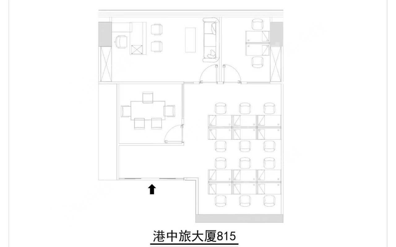 港中旅大厦_201平_精装_户型图