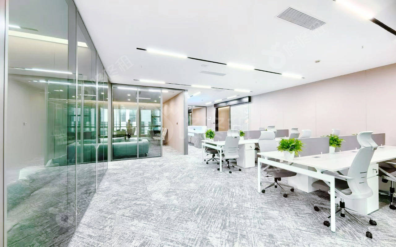 粤美特大厦_416平_豪装_办公室开间