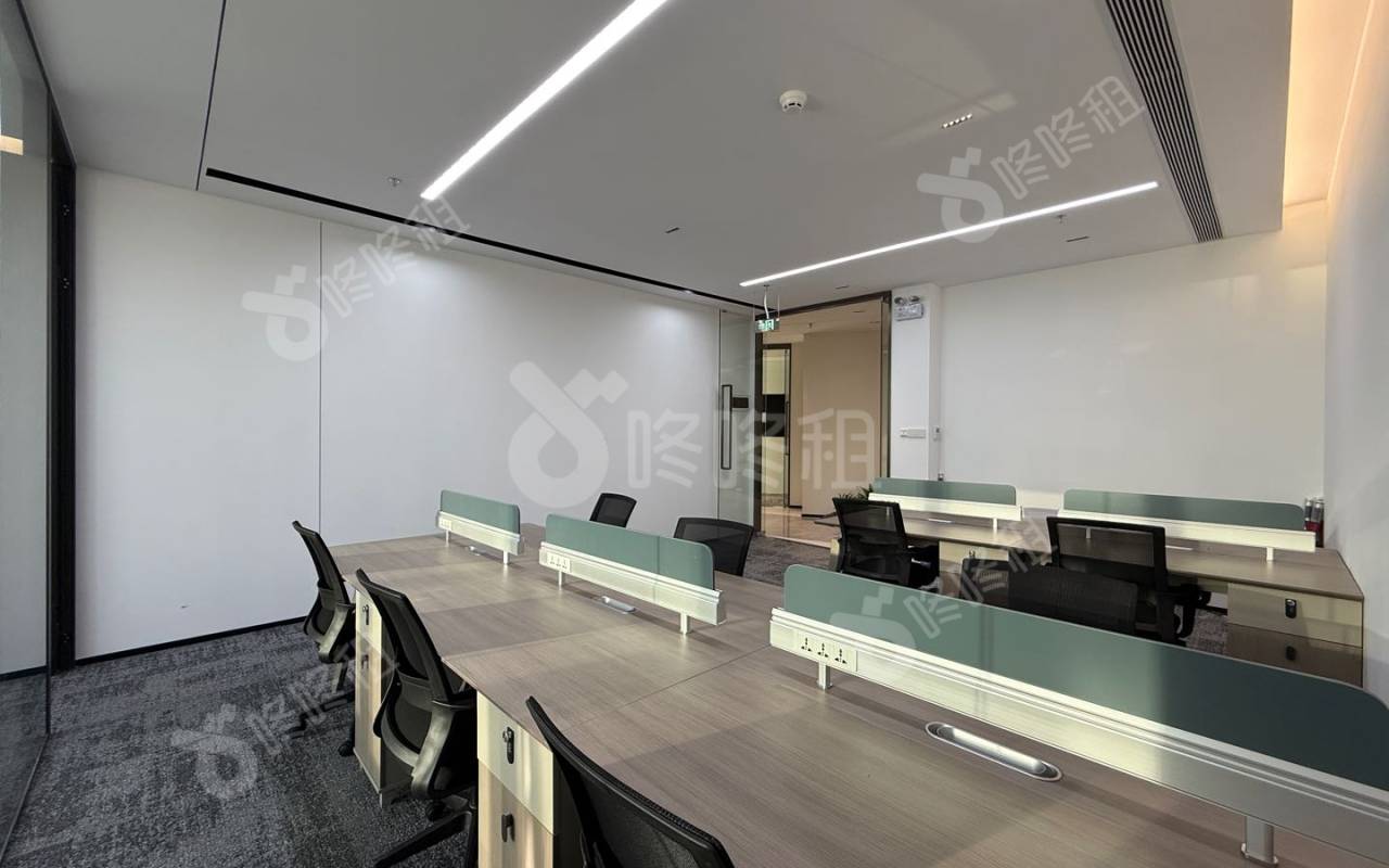 中意智慧大厦_93平_豪装_办公室开间