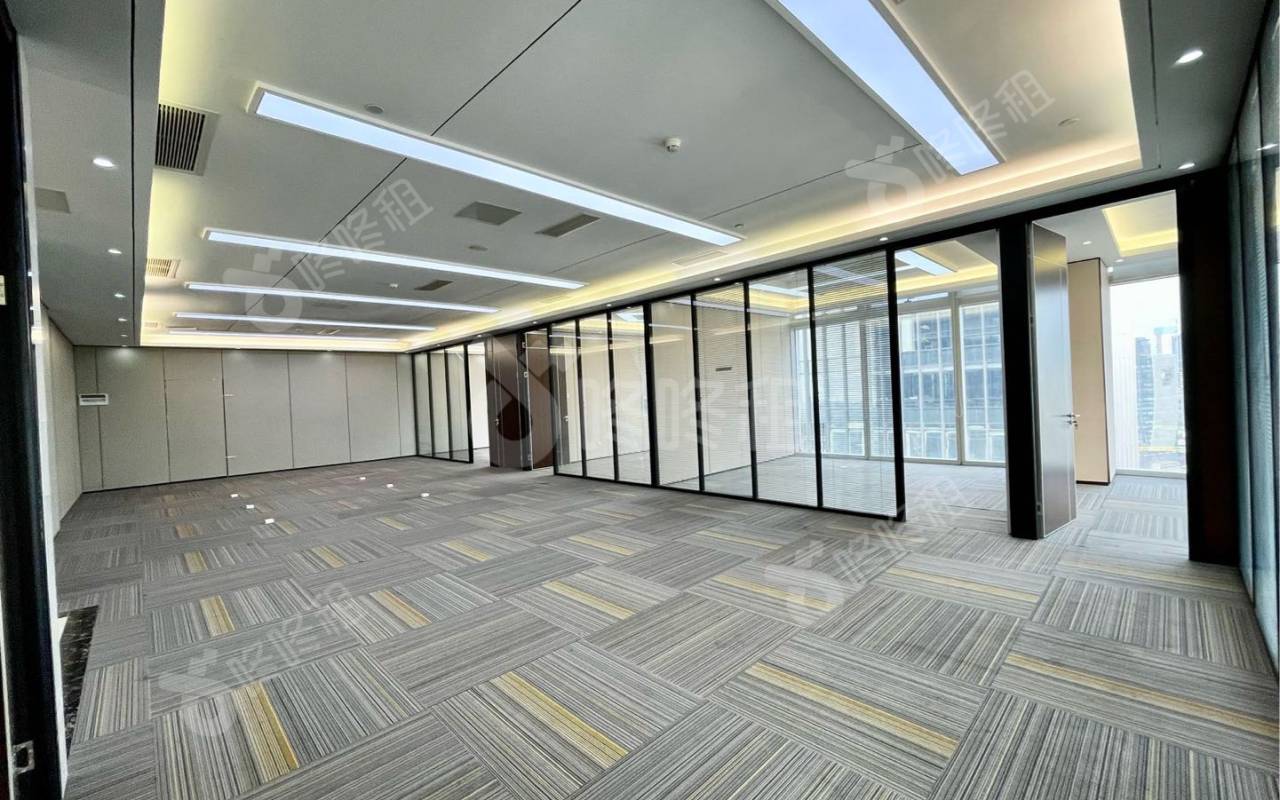 易尚中心_441平_豪装_办公室开间