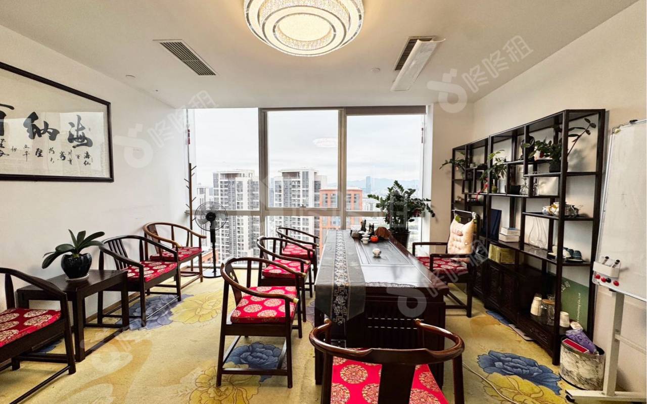 大冲商务中心_685平_豪装_办公室隔间