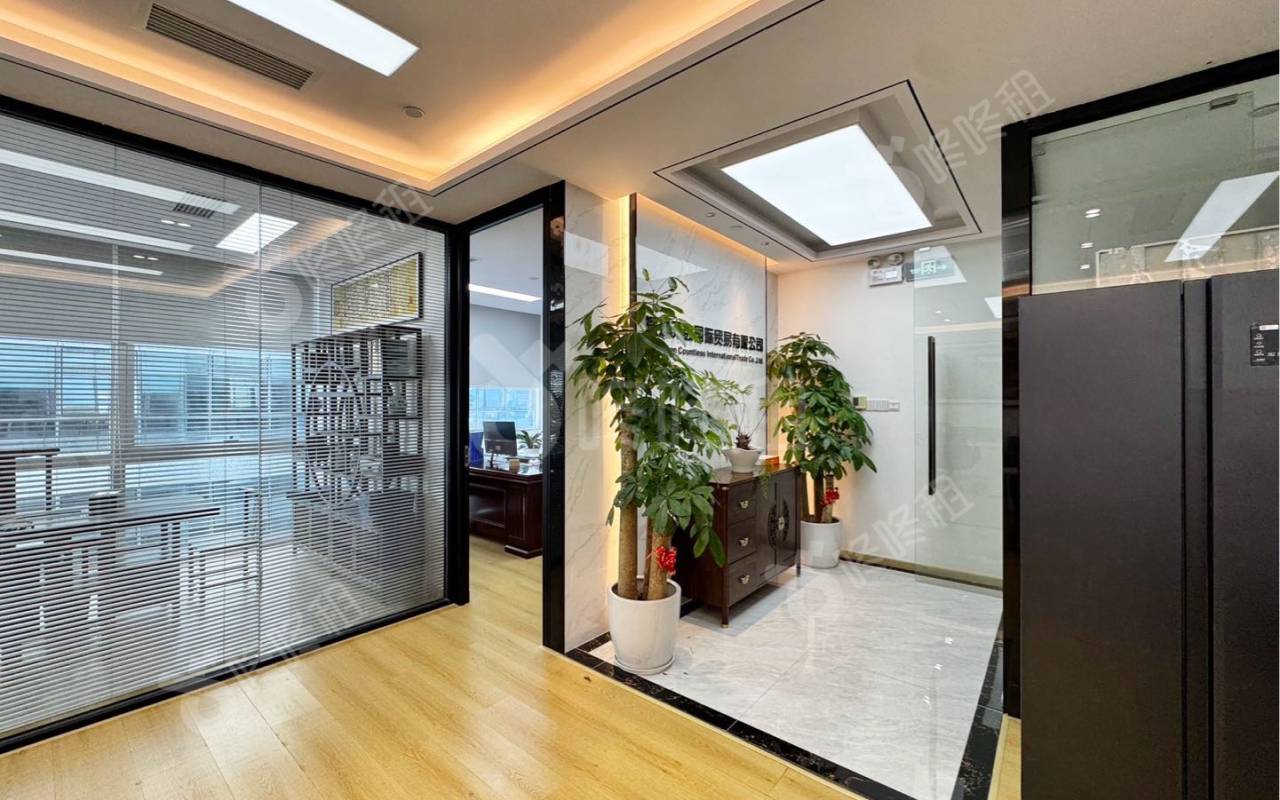 大冲商务中心_96平_豪装_办公室开间