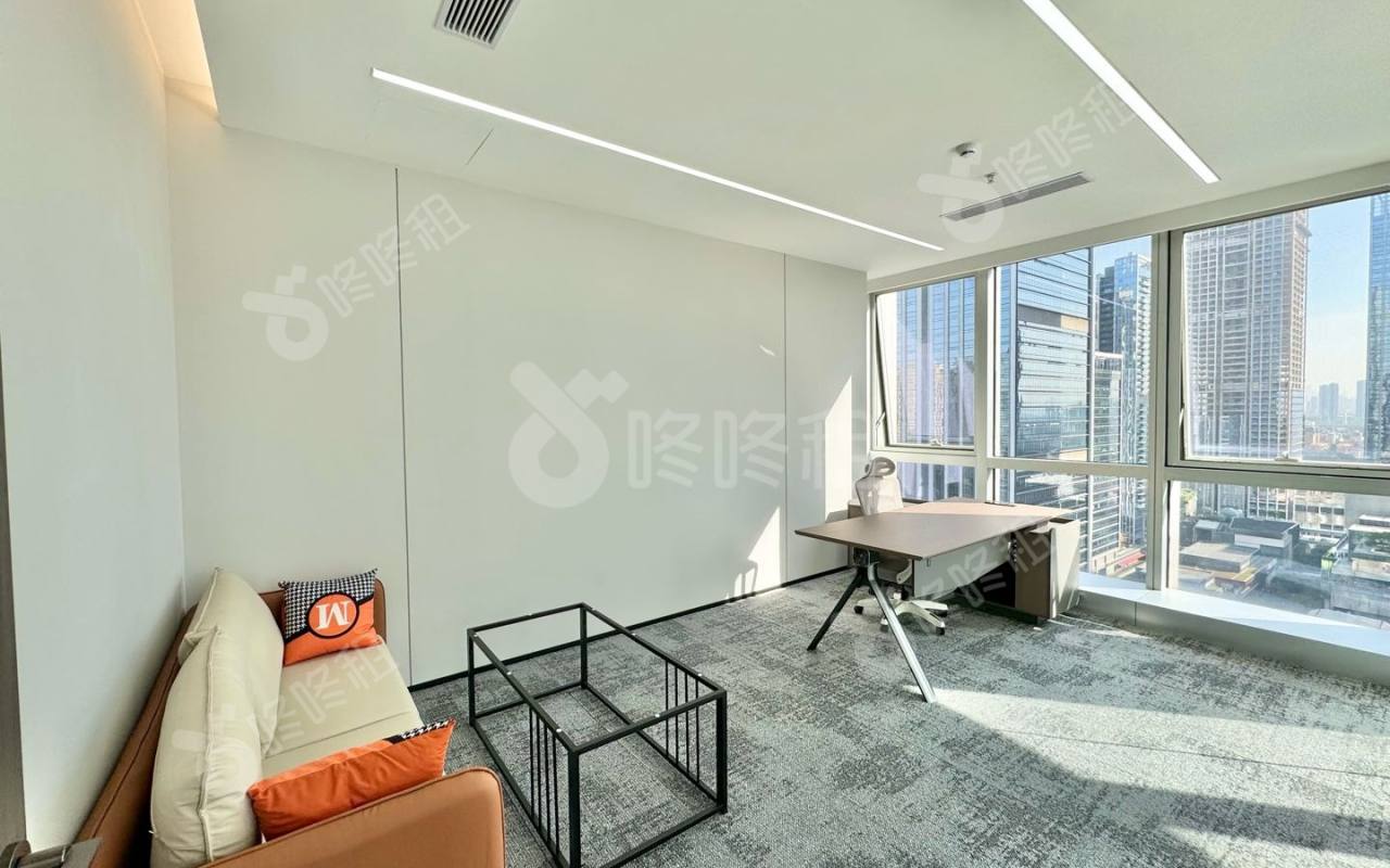 【深圳华润置地大厦125.00m²办公室出租户型】-深圳咚咚租
