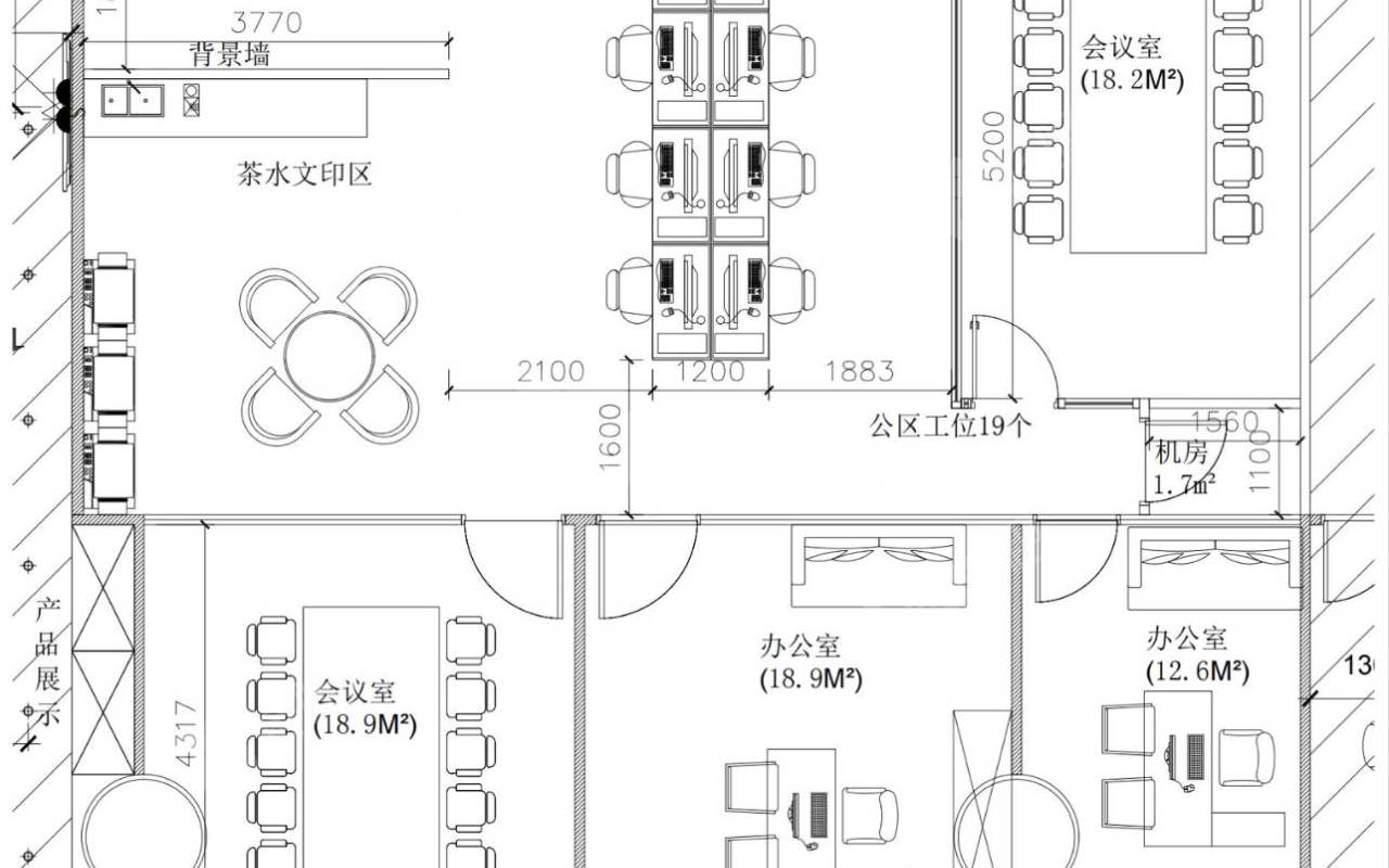 越秀金融大厦_198平_精装_户型图