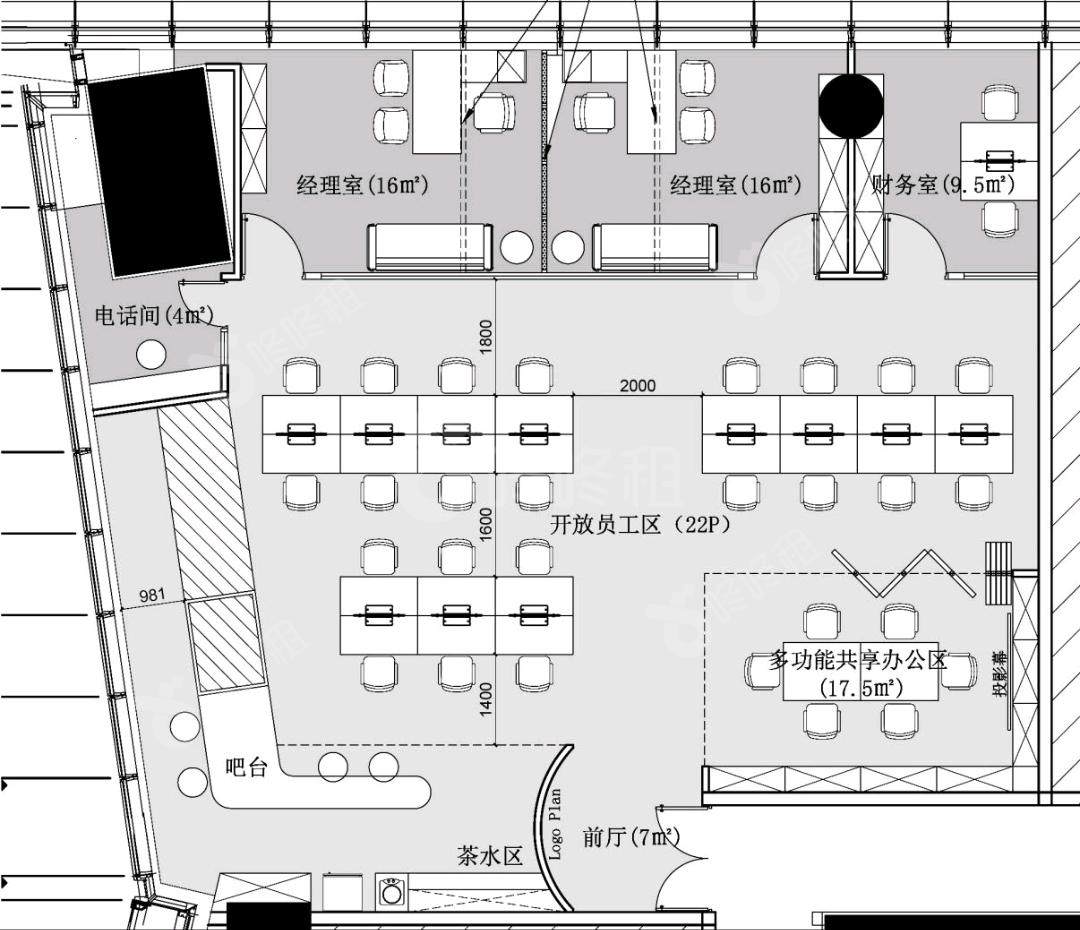 越秀金融大厦_307平_精装_户型图