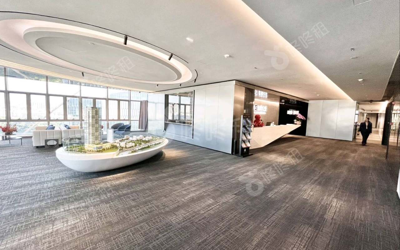 汉银广场_1430平_豪装_办公室开间