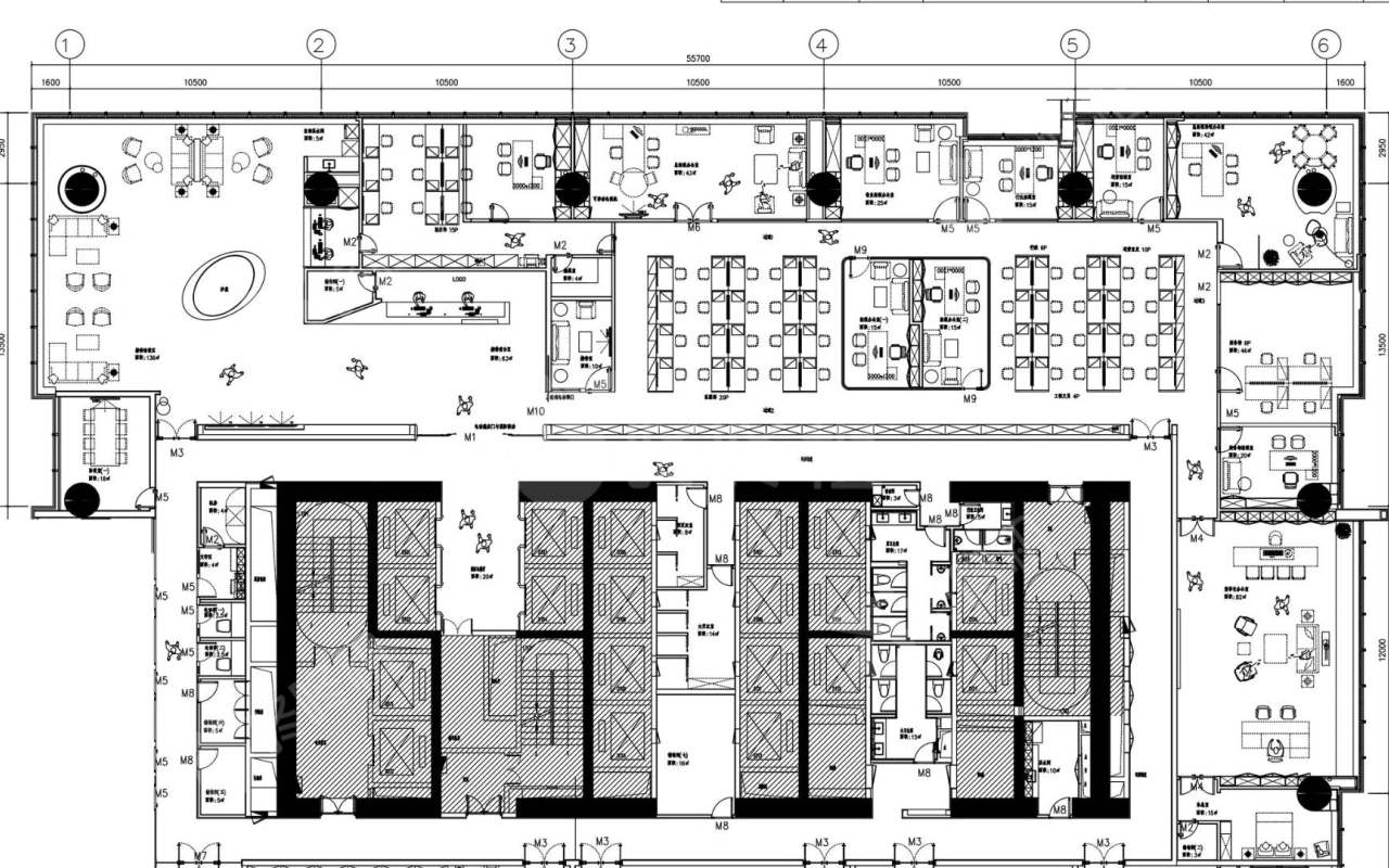 汉银广场_1430平_豪装_户型图