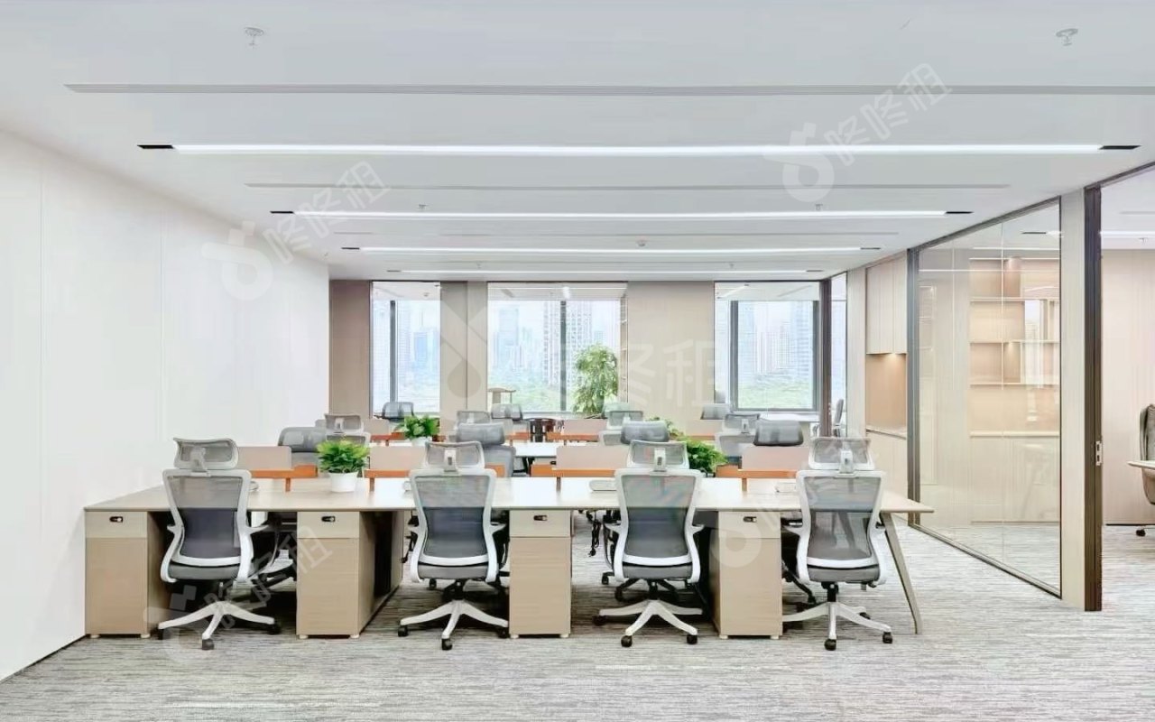 港中旅大厦_537平_精装_办公室开间