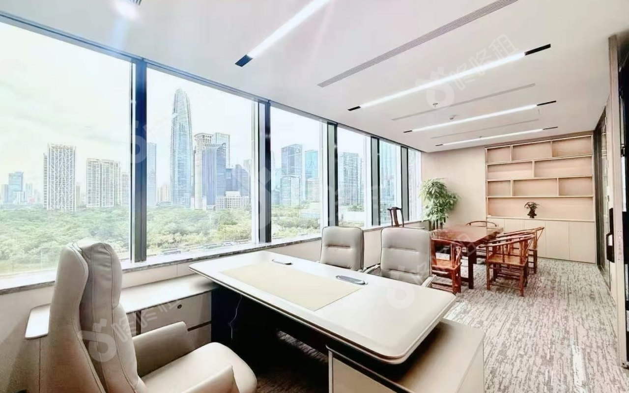 港中旅大厦_537平_精装_办公室隔间