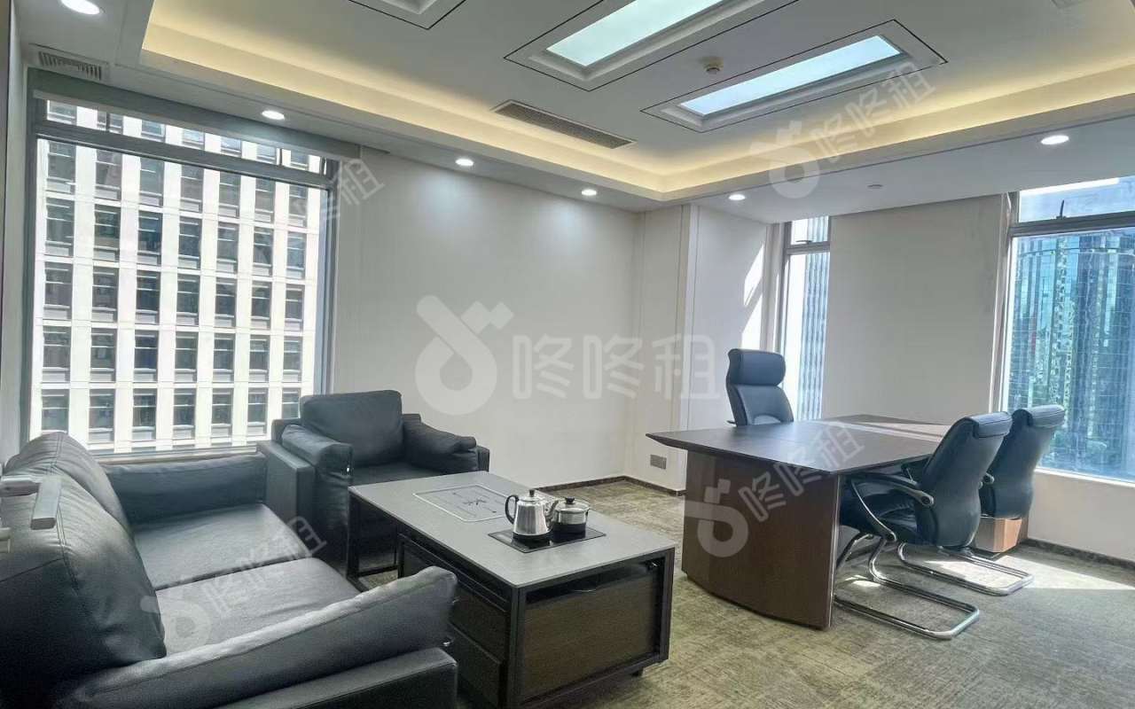 卓越大厦_535平_精装_办公室隔间