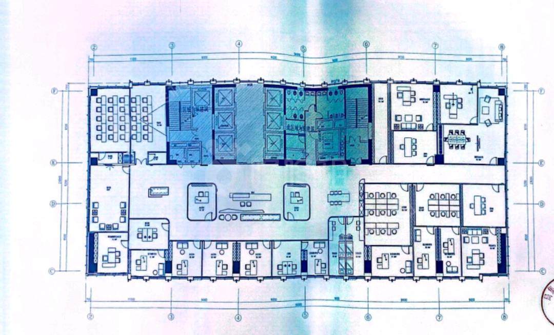 广州嘉昱中心_1489平_精装_户型图
