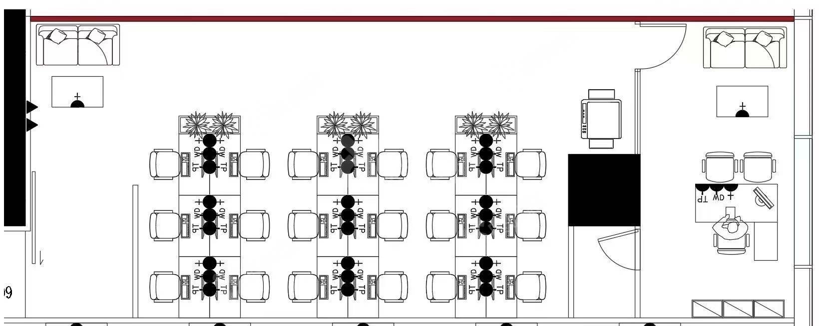 天珑移动大厦_183平_豪装_户型图