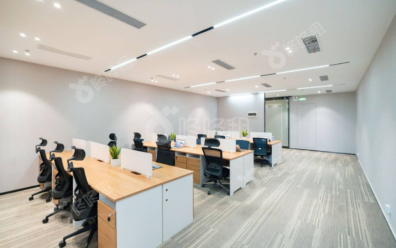 天珑移动大厦_183平_豪装_办公室开间