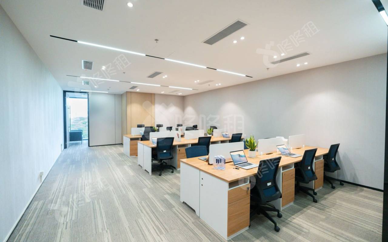 天珑移动大厦_183平_豪装_办公室开间