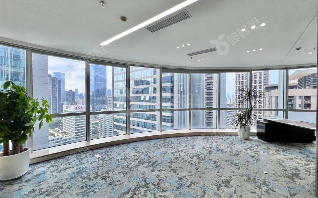 华润置地大厦_628平_豪装_办公室隔间