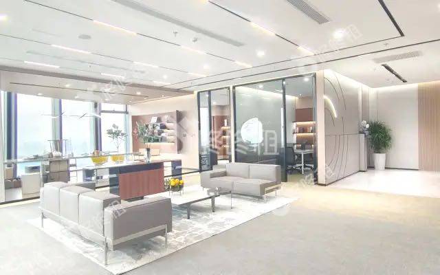 卓越前海壹号_390平_豪装_办公室开间