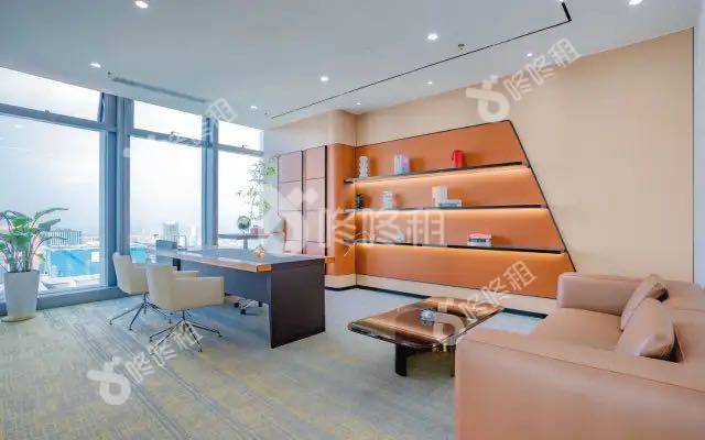 卓越前海壹号_390平_豪装_办公室隔间