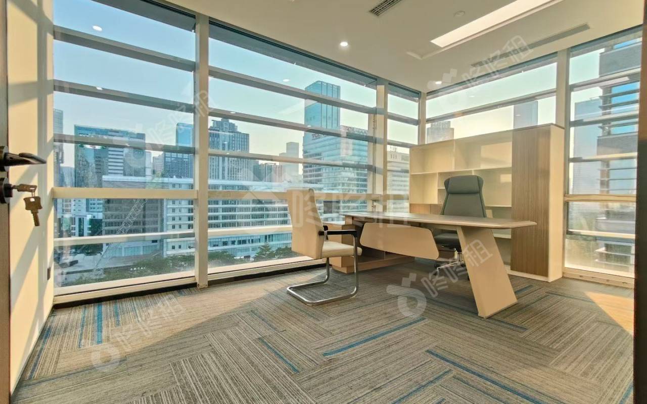 大冲商务中心_338平_精装_办公室隔间