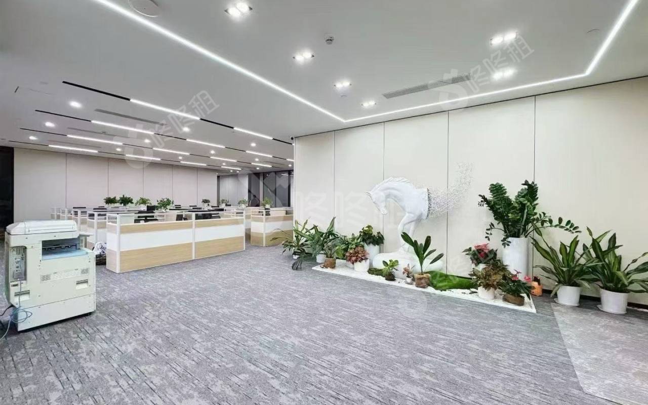 智慧广场_800平_豪装_办公室开间