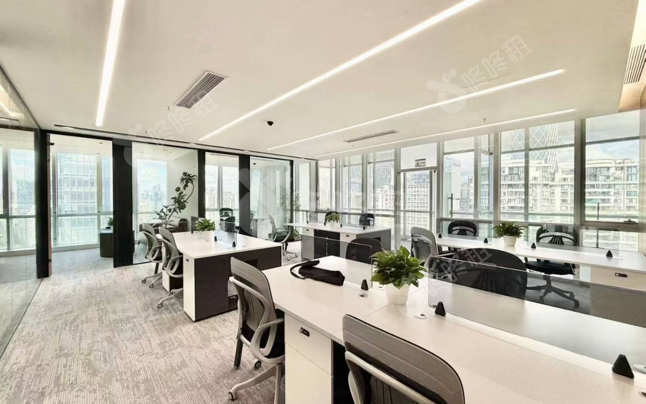 海岸城大厦_258平_精装_办公室开间