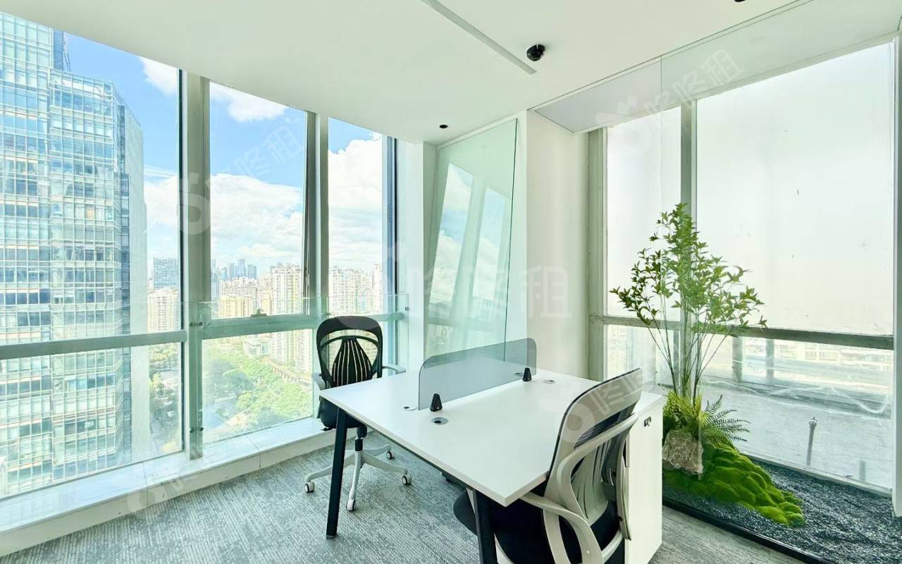 海岸城大厦_258平_精装_办公室隔间