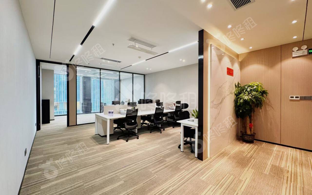 天珑移动大厦_128平_精装_办公室开间