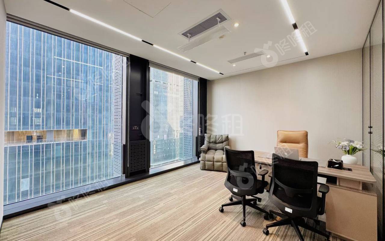 天珑移动大厦_128平_精装_办公室隔间