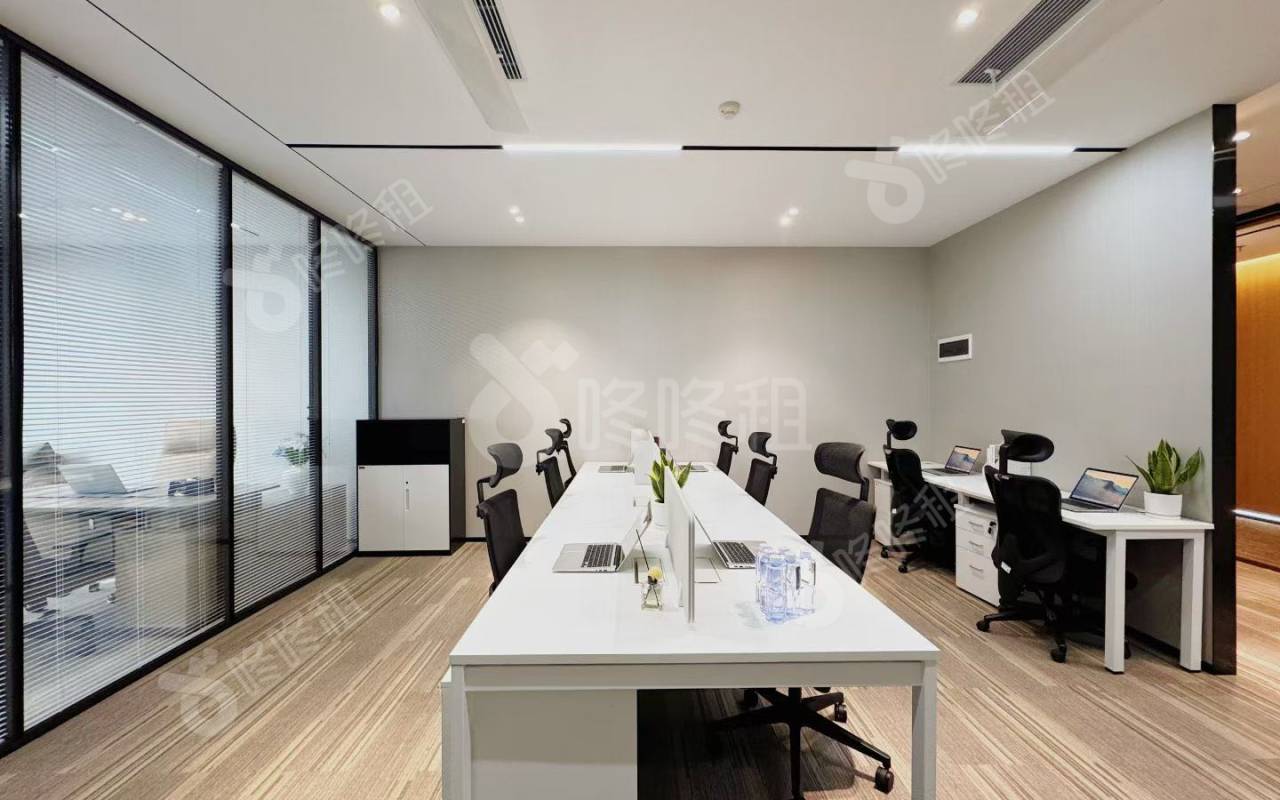 天珑移动大厦_128平_精装_办公室开间