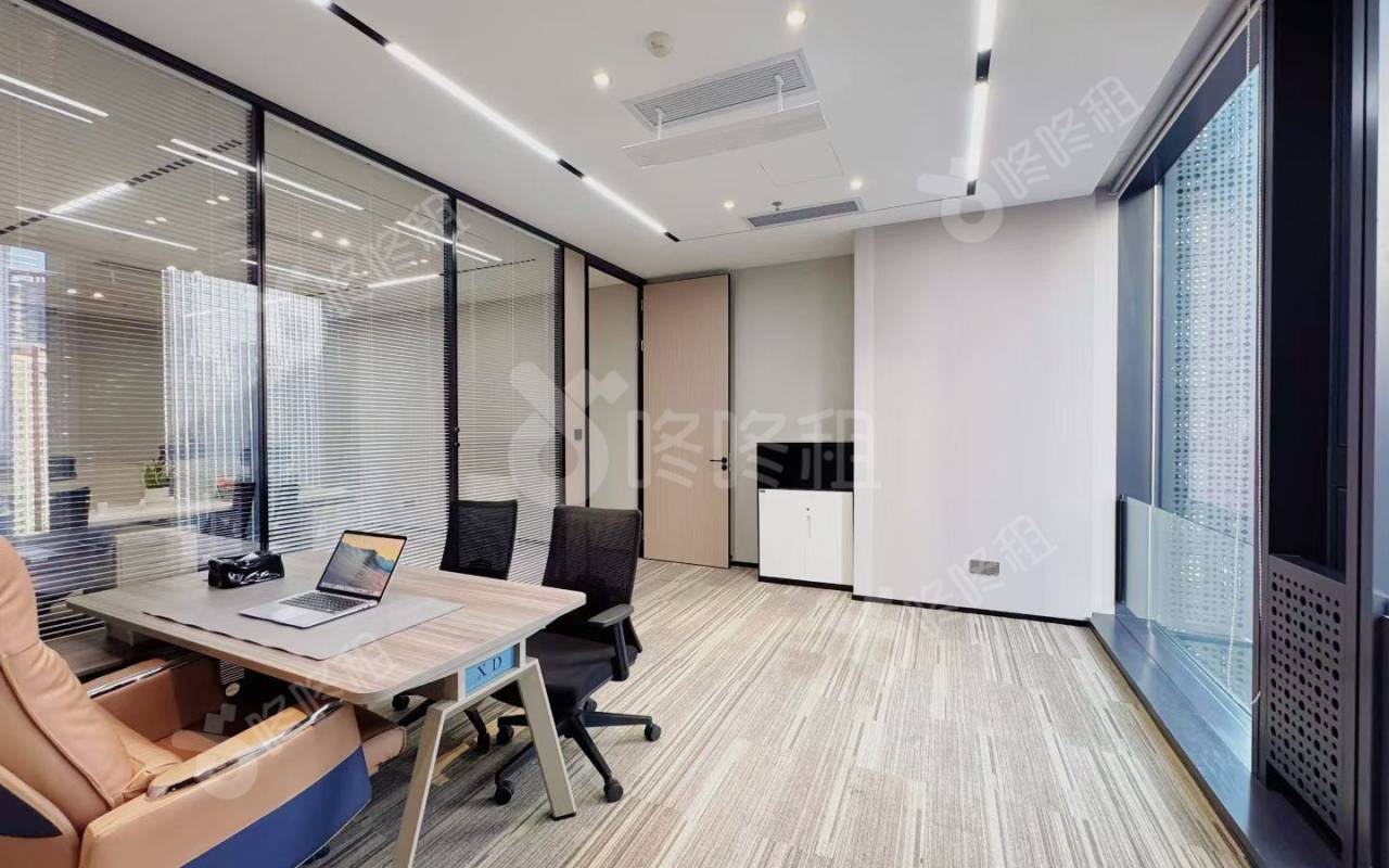 天珑移动大厦_128平_精装_办公室隔间