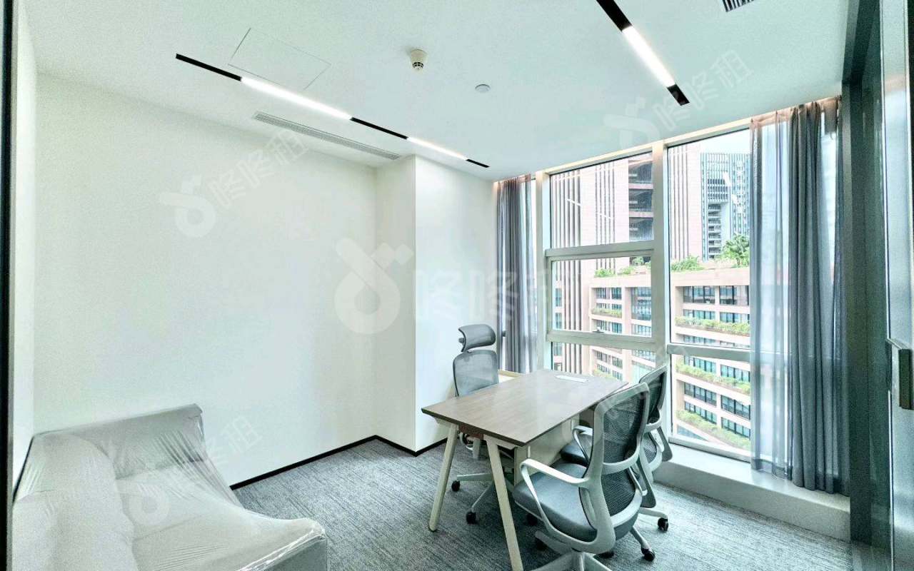 方大大厦_120平_精装_办公室隔间