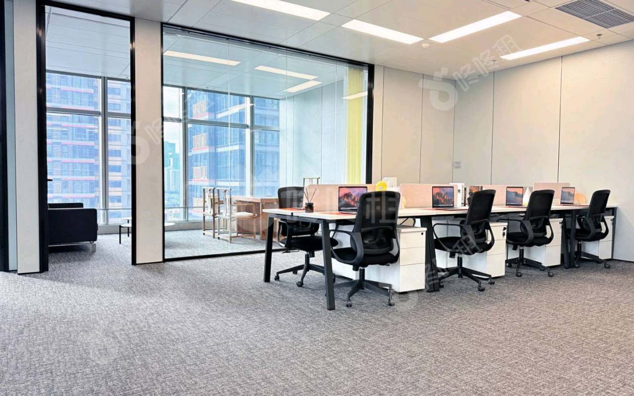 深圳湾SIC超级总部中心_458平_精装_办公室开间