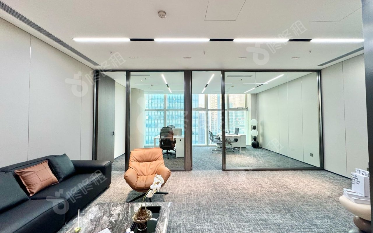 康泰创新广场_116.89平_精装_办公室开间