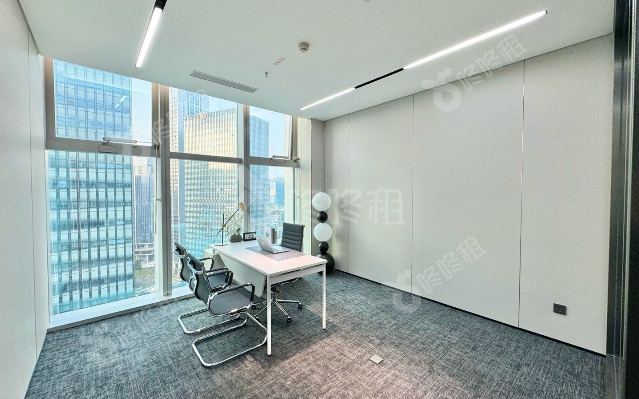 康泰创新广场_116.89平_精装_办公室隔间