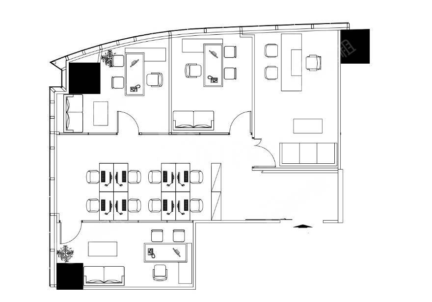 中洲控股中心_238平_精装_户型图
