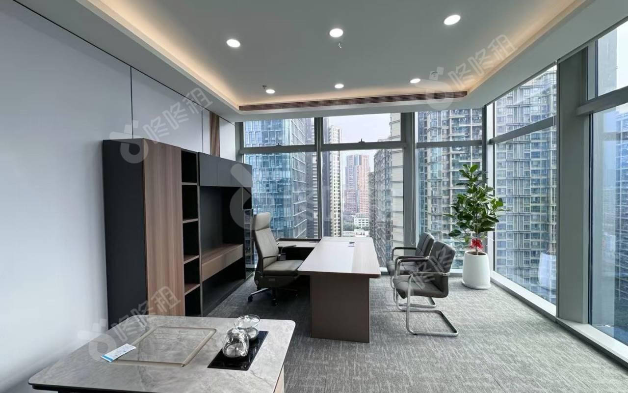 玺玥大厦_380平_精装_办公室隔间