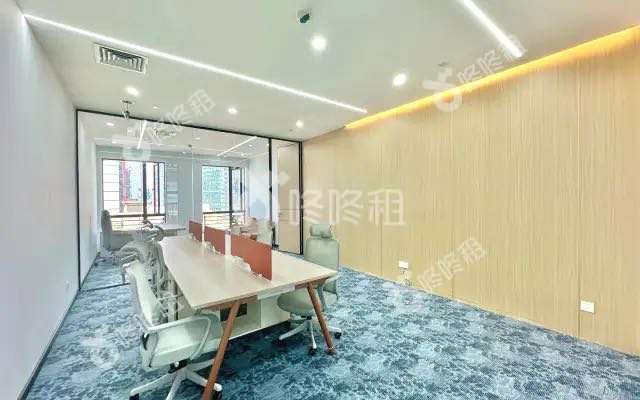 九洲电器大厦_82平_豪装_办公室开间