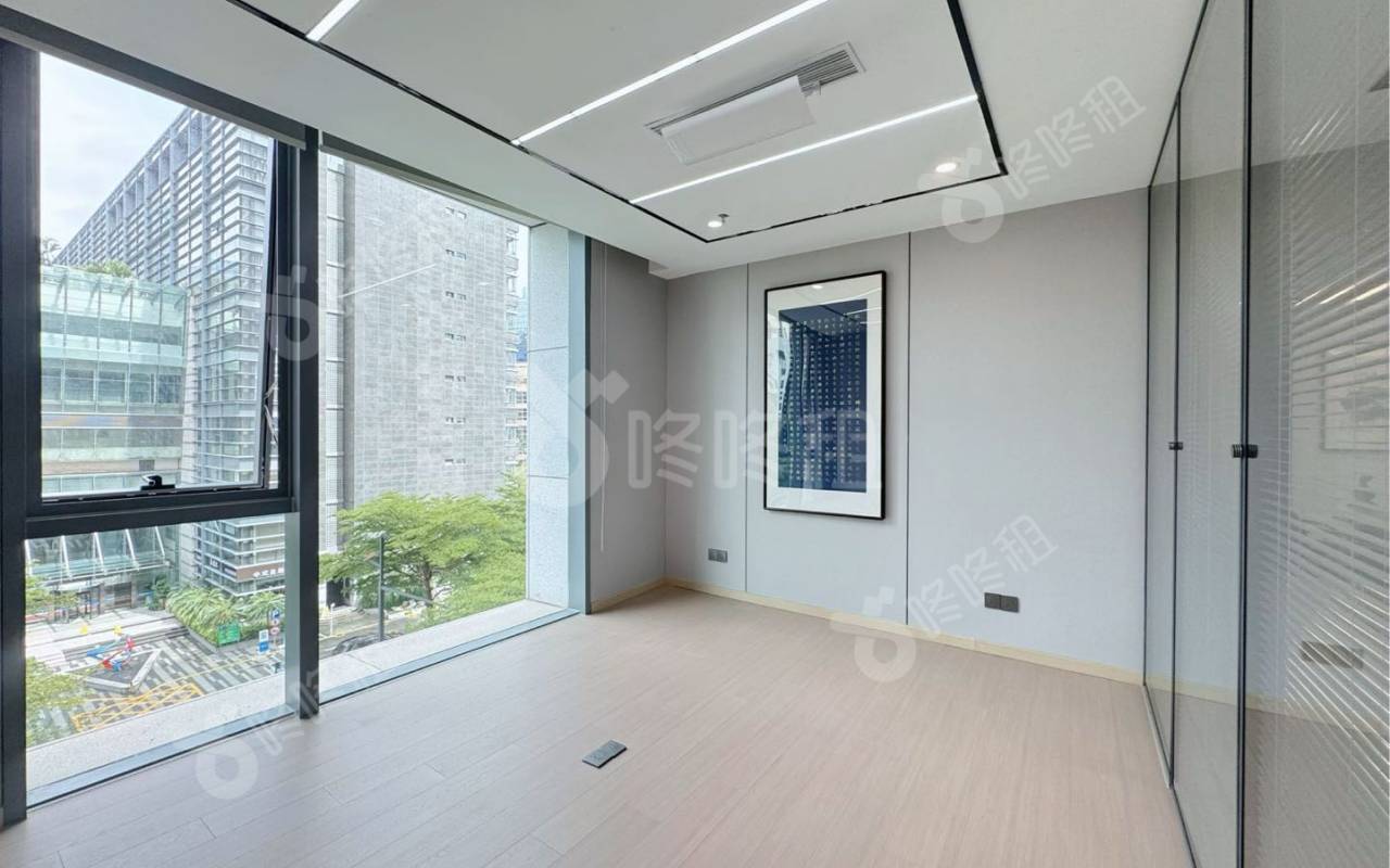 中检大厦_196平_豪装_办公室隔间