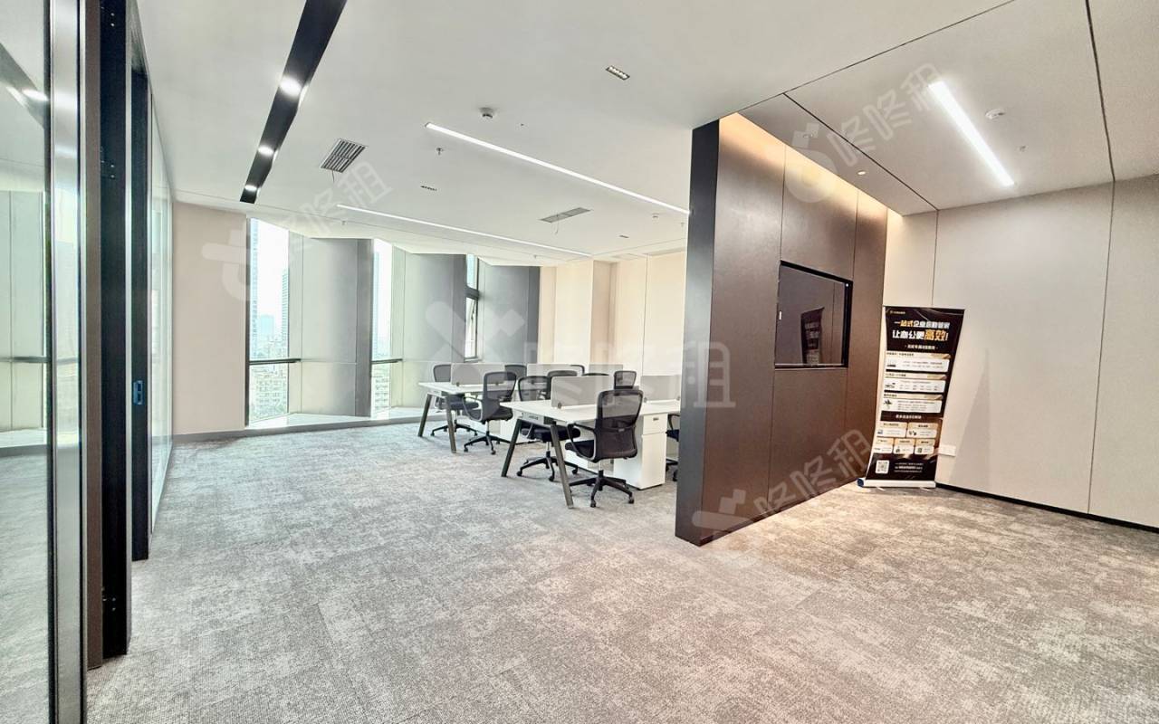 光峰科技大厦_150平_精装_办公室开间
