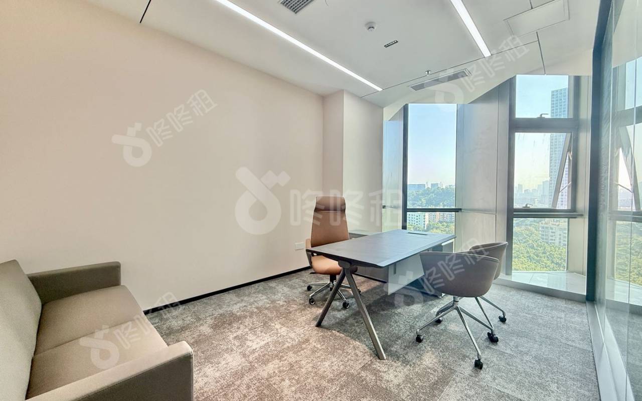 光峰科技大厦_150平_精装_办公室隔间