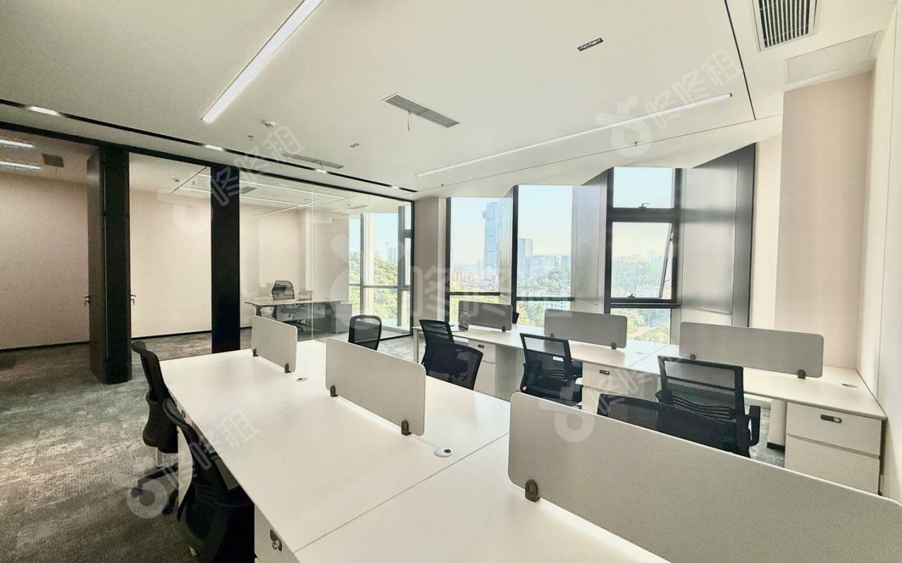 光峰科技大厦_150平_精装_办公室开间