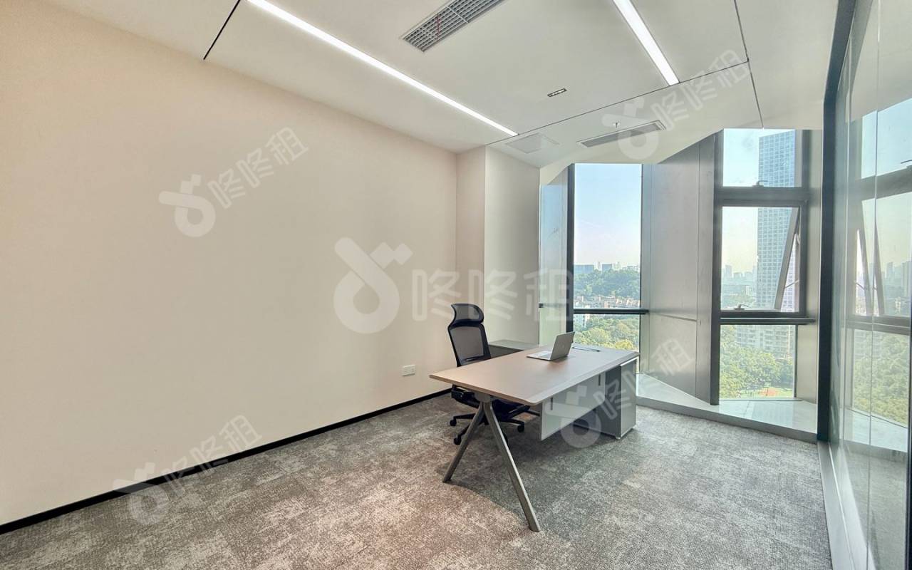 光峰科技大厦_150平_精装_办公室隔间