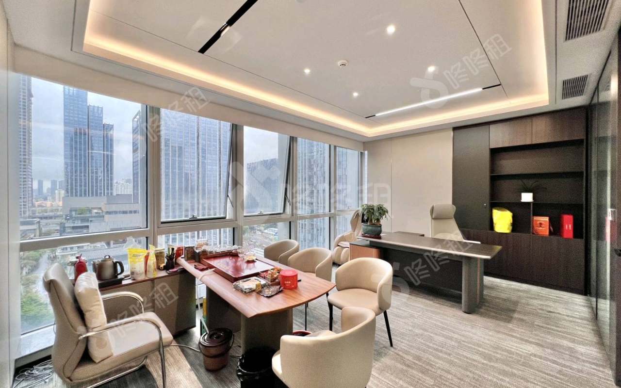 华润置地大厦_465平_精装_办公室开间