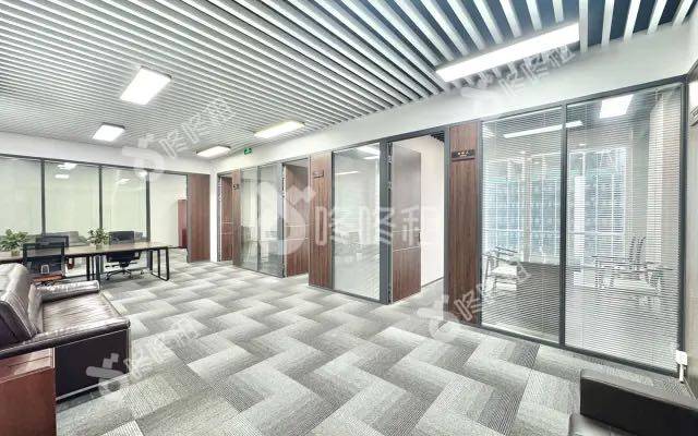 讯美科技广场_288平_豪装_办公室开间