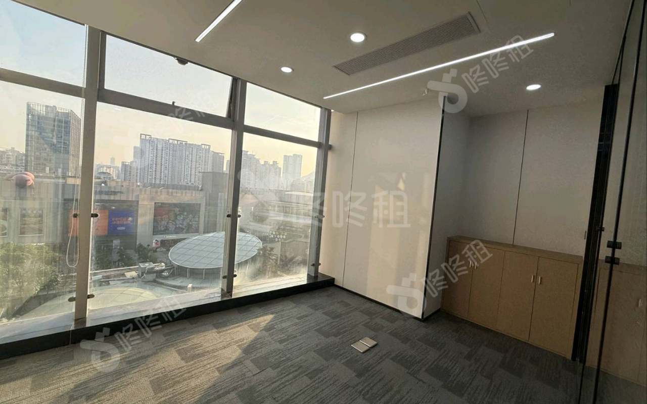 海岸城大厦_480平_精装_办公室隔间