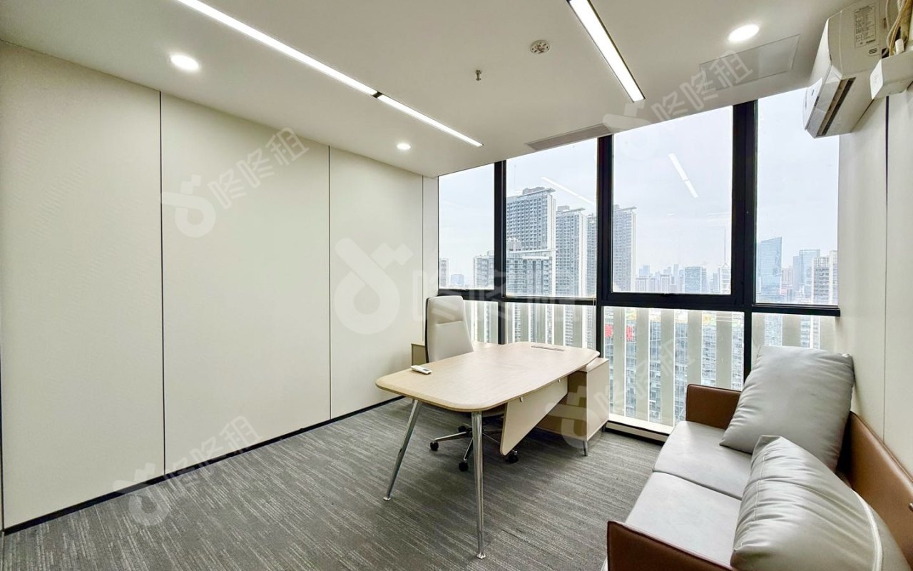 深圳湾科技生态园_118平_精装_办公室隔间