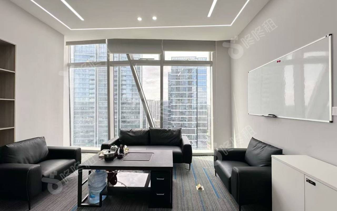 龙光玖钻_210平_豪装_办公室隔间