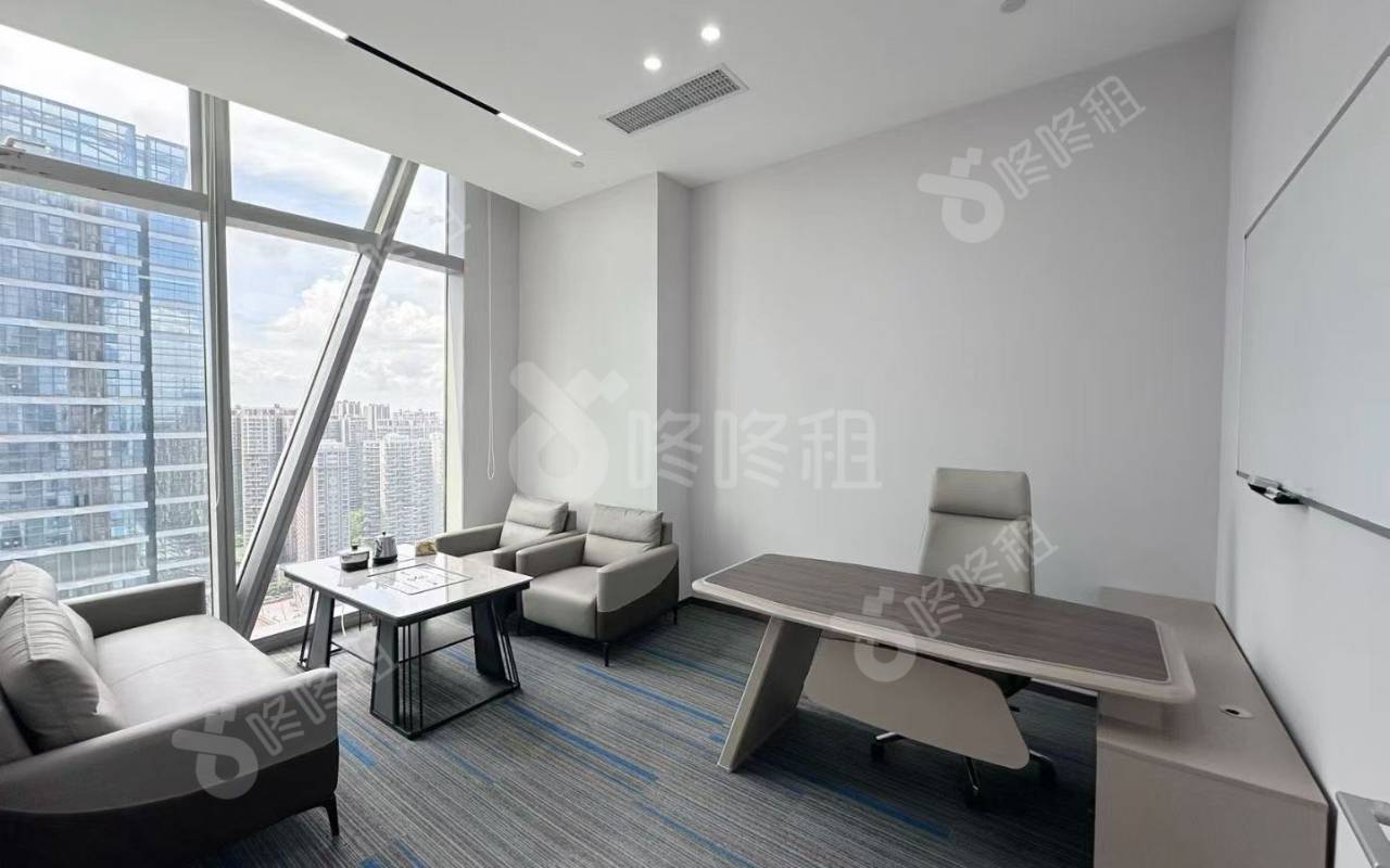 龙光玖钻_210平_豪装_办公室隔间