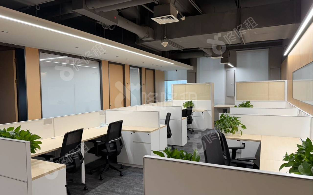 华强金融大厦_1410.61平_精装_办公室开间