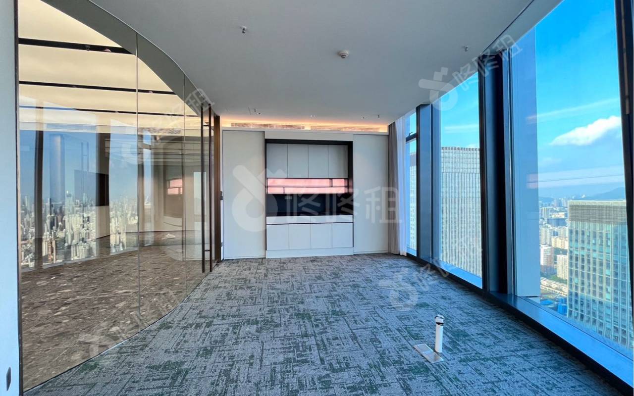 卓越前海壹号_258平_豪装_办公室隔间