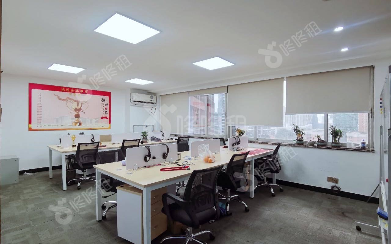 中深花园大厦_124.7平_精装_办公室开间